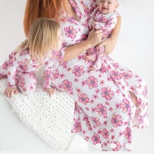 Coco Moon Hawaii hibiscus kiss bamboo mama Floral Kimono Robe